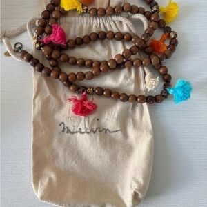Melvin Bohemian Beaded Necklace with Colorful Tassels